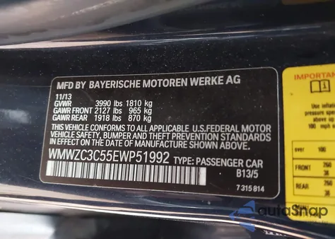 2014 Mini Countryman Cooper S from USA, damaged, VIN WMWZC3C55EWP51992